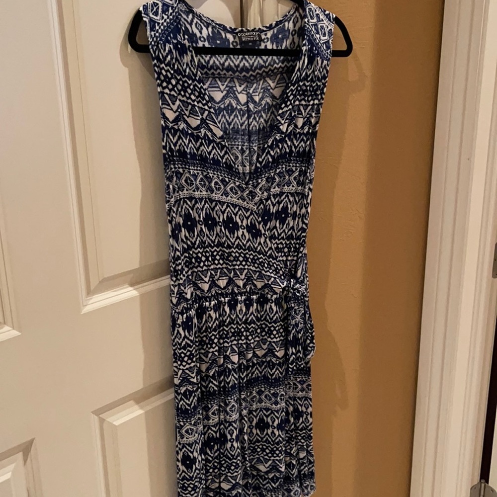 Elastic Waist Dress with side Tie